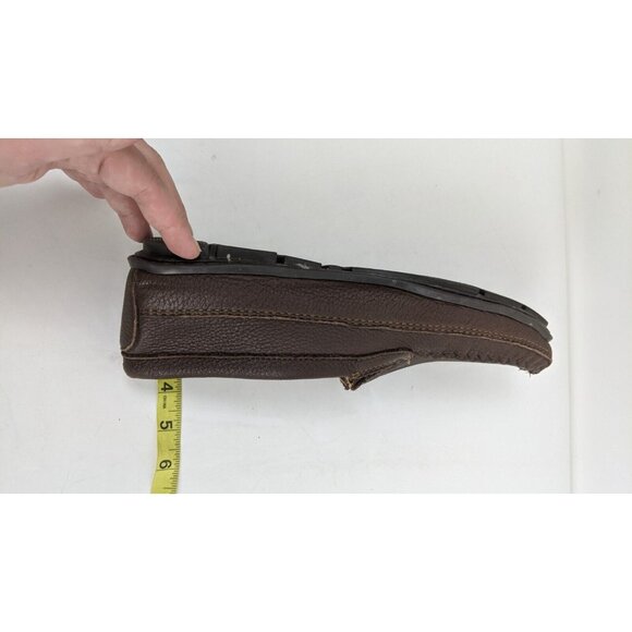 Minnetonka Moccasin Brown Leather Loafer Mens Size 12 - Picture 10 of 10
